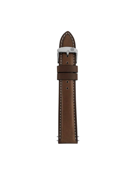 Pasek skórzany zeppelin ciemnobrązowy, 20 mm