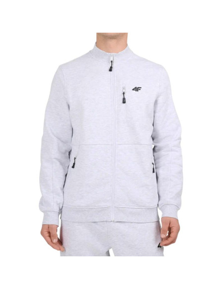 Bluza męska 4f m2547 chłodny jasny szary melanż 4fwmm00tswsm2547 27m