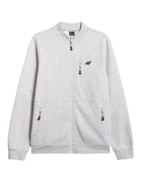 Bluza męska 4f m2547 chłodny jasny szary melanż 4fwmm00tswsm2547 27m