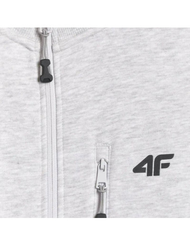 Bluza męska 4f m2547 chłodny jasny szary melanż 4fwmm00tswsm2547 27m