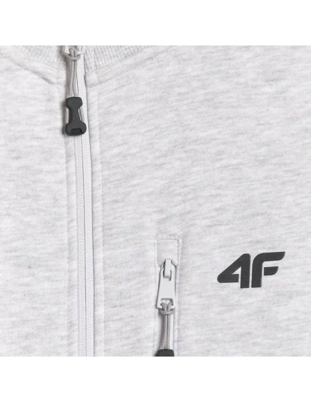 Bluza męska 4f m2547 chłodny jasny szary melanż 4fwmm00tswsm2547 27m