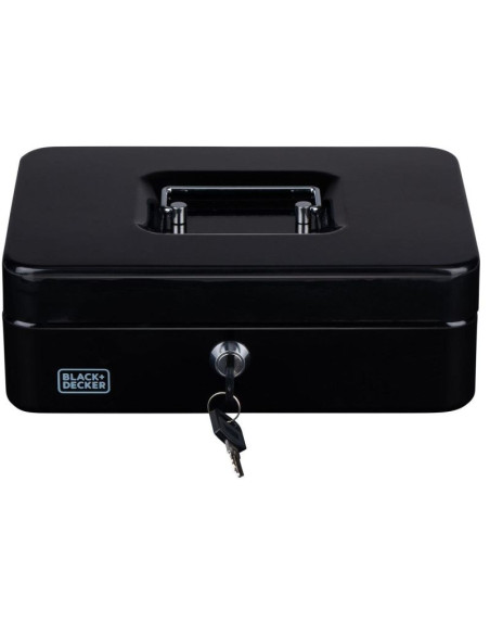 Kasetka metalowa na pieniądze dokumenty 25x8,5x18cm black + decker