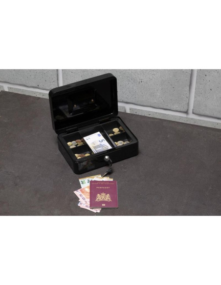 Kasetka metalowa na pieniądze dokumenty 25x8,5x18cm black + decker