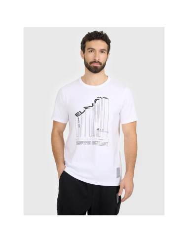 T-shirt regular z nadrukiem męski 4f 4fraw25ttshm3845-10s