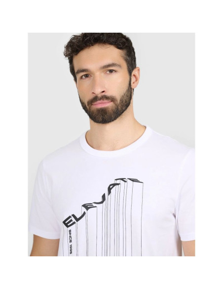 T-shirt regular z nadrukiem męski 4f 4fraw25ttshm3845-10s