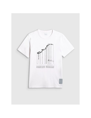 T-shirt regular z nadrukiem męski 4f 4fraw25ttshm3845-10s