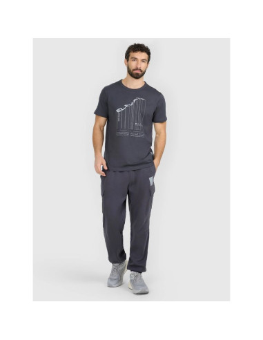 T-shirt regular z nadrukiem męski 4f 4fraw25ttshm3845-22s