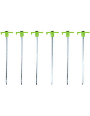 Śledzie do namiotu 19cm kpl. 6szt metal plastik camp active