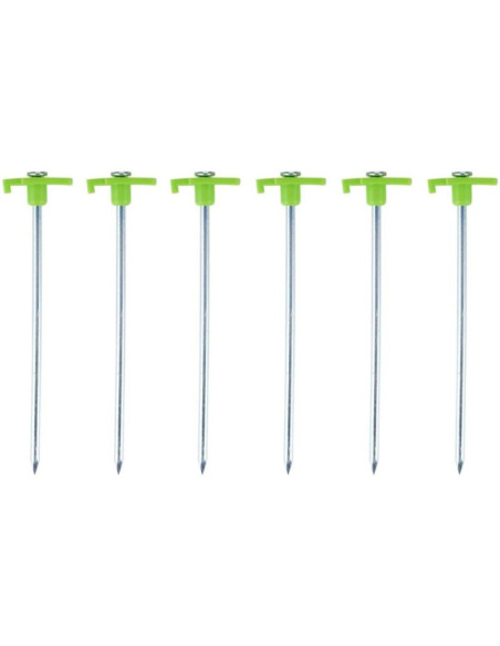 Śledzie do namiotu 19cm kpl. 6szt metal plastik camp active