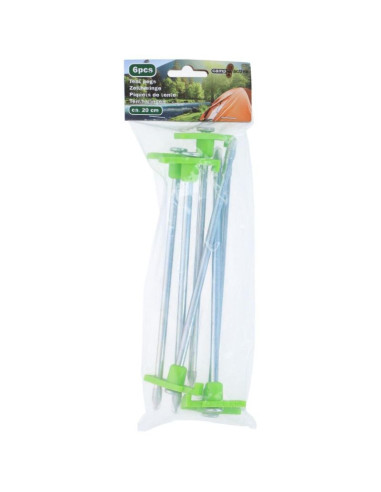 Śledzie do namiotu 19cm kpl. 6szt metal plastik camp active
