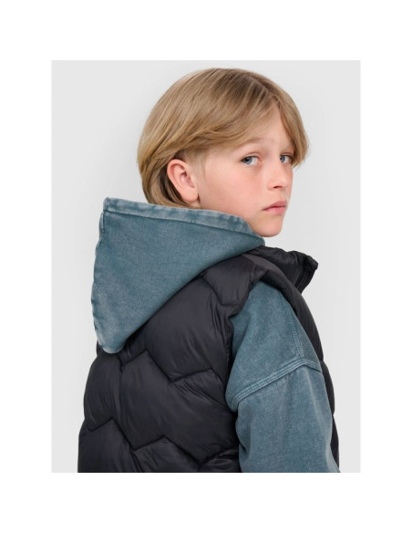 Bezrękawnik puchowy z wypełnieniem syntetycznym chłopięcy 4f 4fjraw25tvjam325-20s