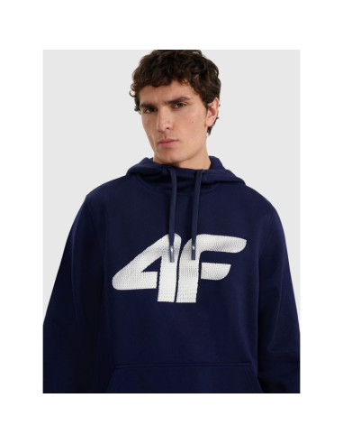 Bluza dresowa nierozpinana z kapturem męska 4f 4frmm00tswsm2477-31s