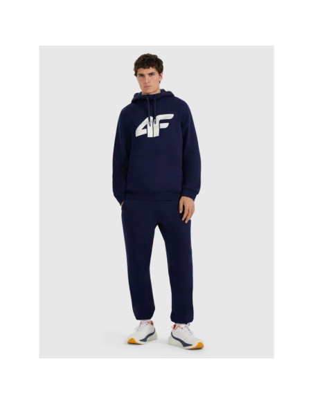 Bluza dresowa nierozpinana z kapturem męska 4f 4frmm00tswsm2477-31s