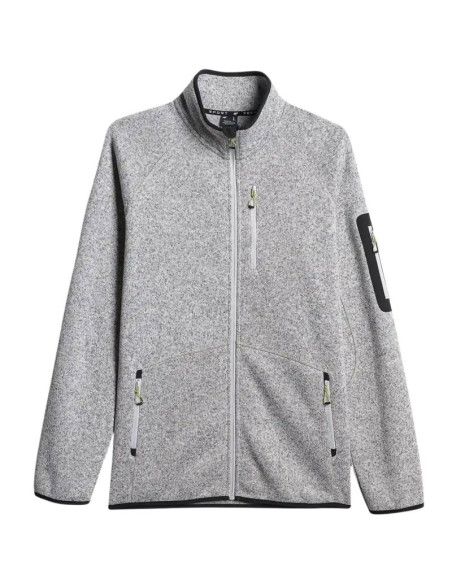 Polar męski 4f m443 chłodny jasny szary melanż 4fwss26tflem443 27m