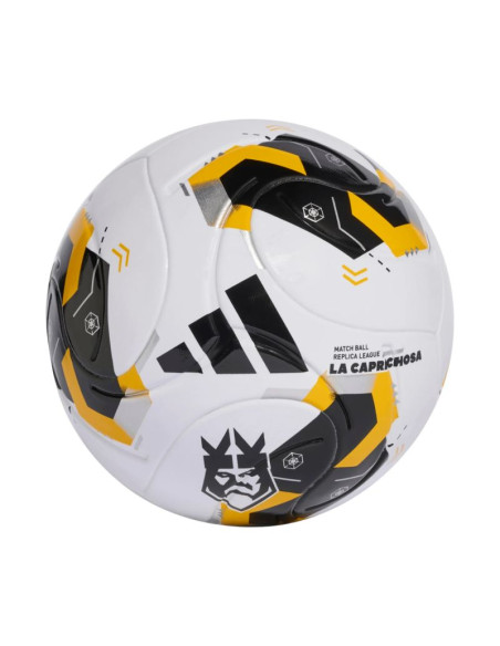 Piłka nożna adidas sacramento kings league biało-czarno-żółta ke8229