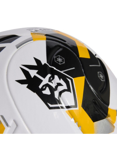 Piłka nożna adidas sacramento kings league biało-czarno-żółta ke8229