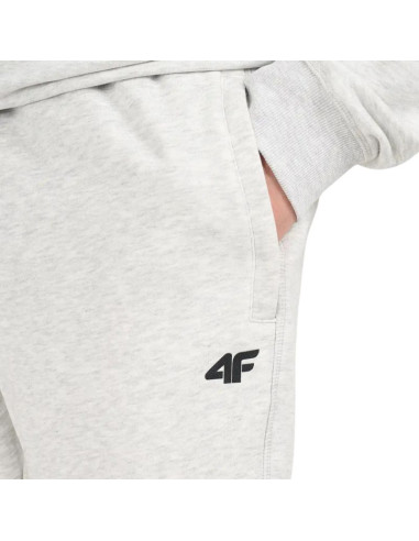 Spodnie męskie 4f cas m1674 chłodny jasny szary melanż 4fwmm00ttrom1674 27m