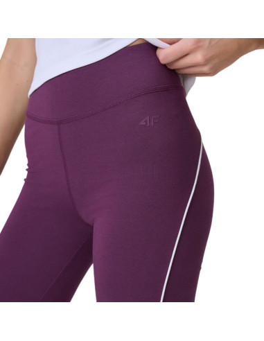Legginsy damskie 4f cas f260 burgund 4fwss26ttigf260 60s