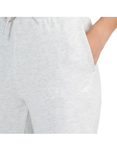 Spodnie damskie 4f cas f1659 chłodny jasny szary melanż 4fwmm00ttrof1659 27m