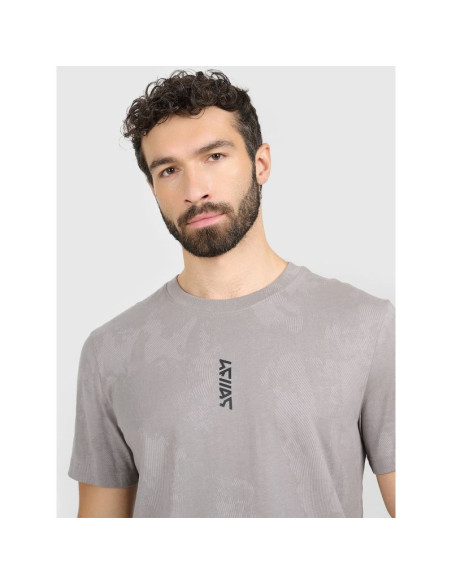 T-shirt regular z nadrukiem męski 4f 4fraw25ttshm3385-27a