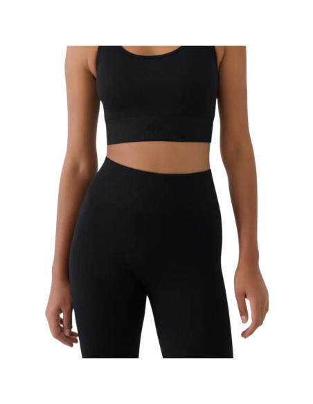 Legginsy damskie 4f fnk f420 głęboka czerń 4fwss26tftif420 20s