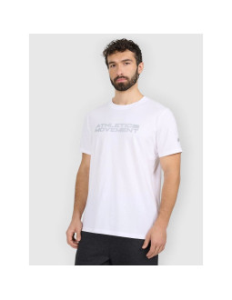T-shirt regular z nadrukiem męski 4f 4fraw25ttshm3384-10s