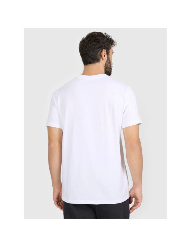 T-shirt regular z nadrukiem męski 4f 4fraw25ttshm3384-10s