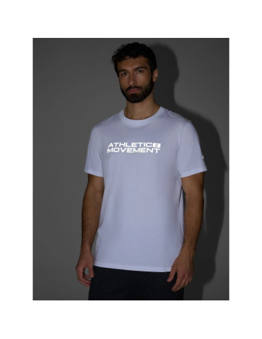 T-shirt regular z nadrukiem męski 4f 4fraw25ttshm3384-10s