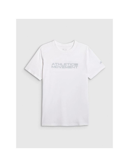 T-shirt regular z nadrukiem męski 4f 4fraw25ttshm3384-10s