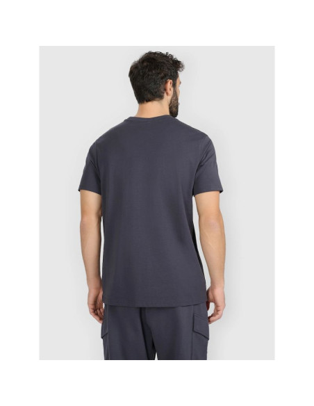 T-shirt regular z nadrukiem męski 4f 4fraw25ttshm3384-22s