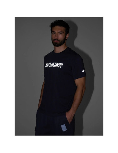 T-shirt regular z nadrukiem męski 4f 4fraw25ttshm3384-22s