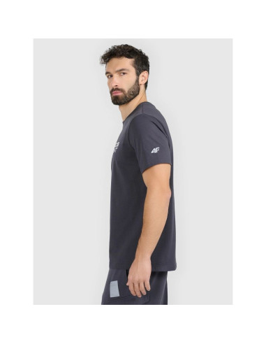 T-shirt regular z nadrukiem męski 4f 4fraw25ttshm3384-22s