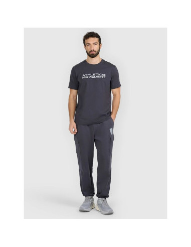 T-shirt regular z nadrukiem męski 4f 4fraw25ttshm3384-22s