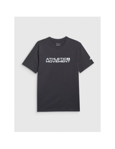 T-shirt regular z nadrukiem męski 4f 4fraw25ttshm3384-22s