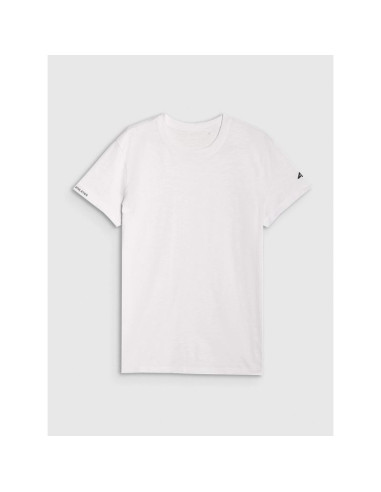 T-shirt regular gładki męski 4f 4frss25ttshm3041-10s