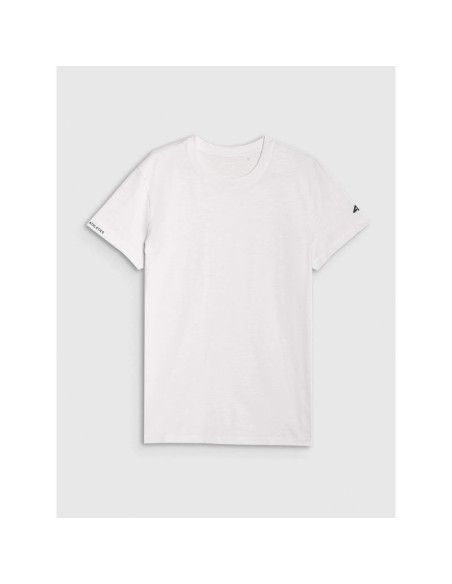 T-shirt regular gładki męski 4f 4frss25ttshm3041-10s