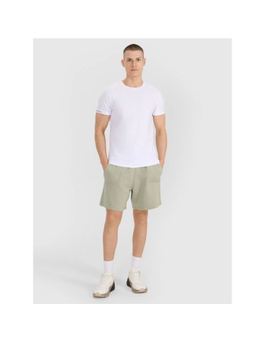 T-shirt regular gładki męski 4f 4frss25ttshm3041-10s