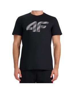 Koszulka męska 4f m3342 głęboka czerń 4fwmm00ttshm3342 020s