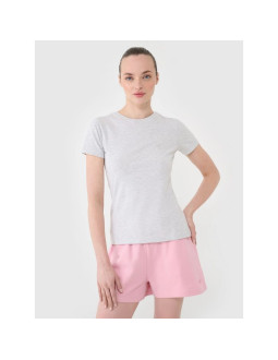 T-shirt slim gładki damski 4f 4fwmm00ttshf2673-27m