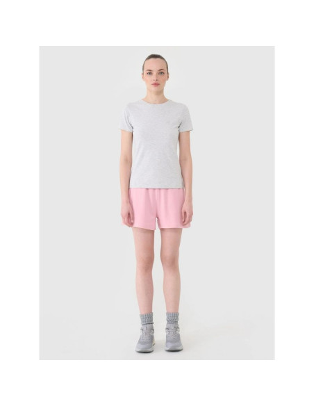 T-shirt slim gładki damski 4f 4fwmm00ttshf2673-27m