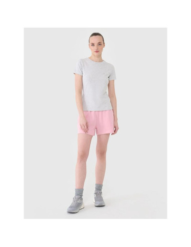 T-shirt slim gładki damski 4f 4fwmm00ttshf2673-27m