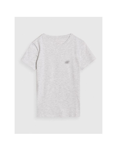 T-shirt slim gładki damski 4f 4fwmm00ttshf2673-27m