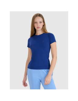 T-shirt slim gładki damski 4f 4fwmm00ttshf2673-31s