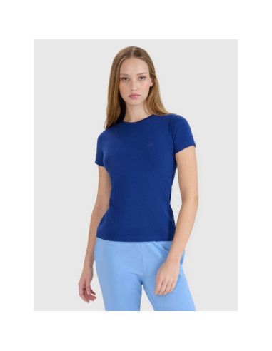 T-shirt slim gładki damski 4f 4fwmm00ttshf2673-31s