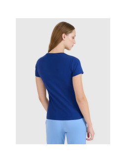 T-shirt slim gładki damski 4f 4fwmm00ttshf2673-31s 2