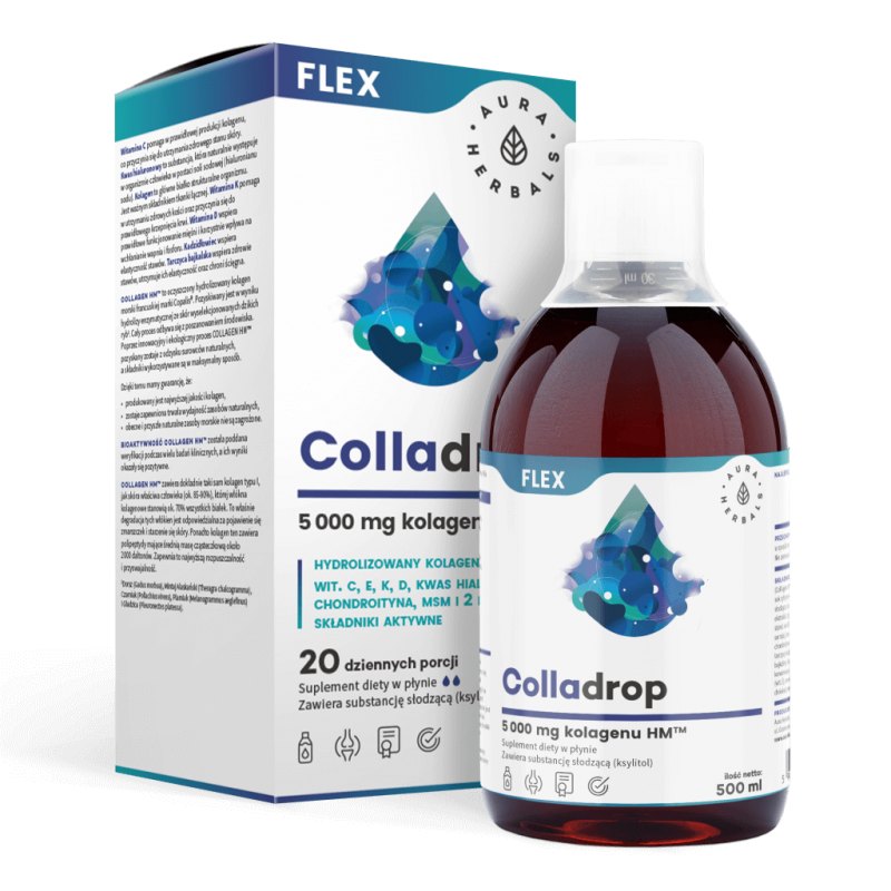 Colladrop Flex - Kolagen  HM™ 5 000 mg w płynie (500 ml)