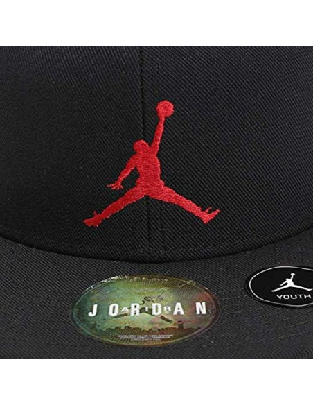 Czapka z daszkiem bejsbolowa air jordan snapback for kids czarna - 9a1795-kr5