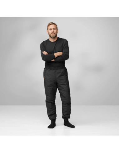 Spodnie trekkingowe męskie fjällräven keb insulated trousers m outdoorowe czarne (f12200194-550)