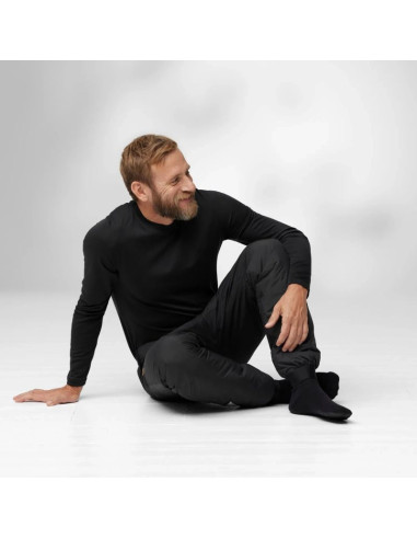 Spodnie trekkingowe męskie fjällräven keb insulated trousers m outdoorowe czarne (f12200194-550)