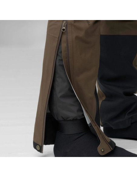 Spodnie trekkingowe męskie fjällräven keb insulated trousers m outdoorowe czarne (f12200194-550)